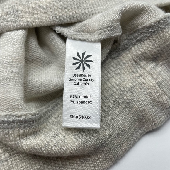 Athleta Gray Striped Criss Cross Sweatshirt Dress - Picture 5 of 6